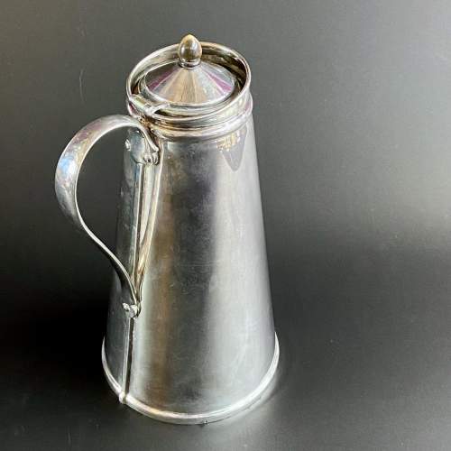 Arts and Crafts Silver Plated Hot Water Jug by WAS Benson image-2