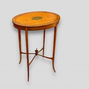 Early 20th Century Oval Satinwood Table
