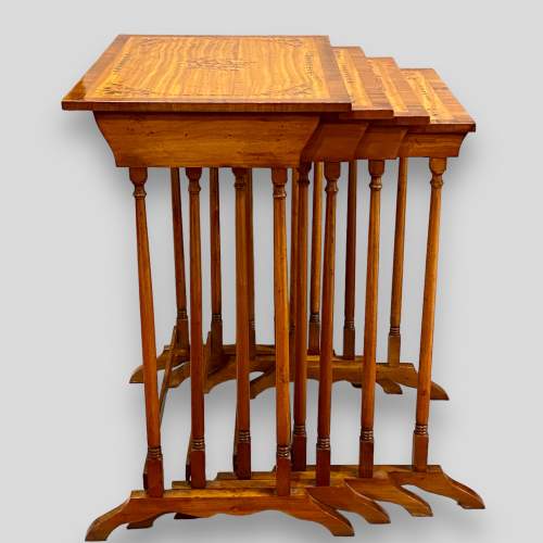 Nest of Four Satinwood Tables image-2