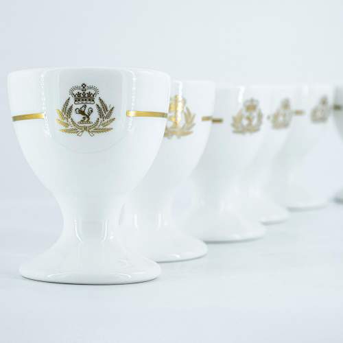 A Set of Six Cunard QE2 Egg Cups image-5