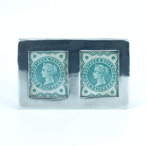 A Sterling Silver Double Stamp Box image-4