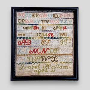 Victorian Alphabetic and Numeric Sampler by Isabel Hallam