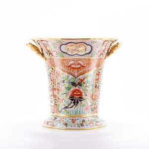 A Large Antique Copeland Spode Imari Pattern Vase
