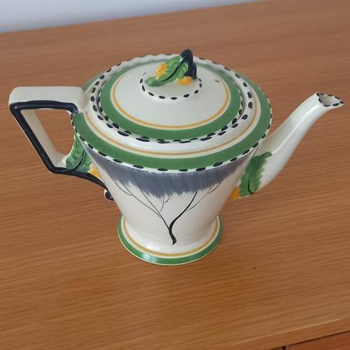 Art Deco Burleigh Ware Green Dawn Zenith Teapot image-2