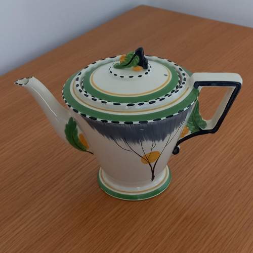 Art Deco Burleigh Ware Green Dawn Zenith Teapot image-1