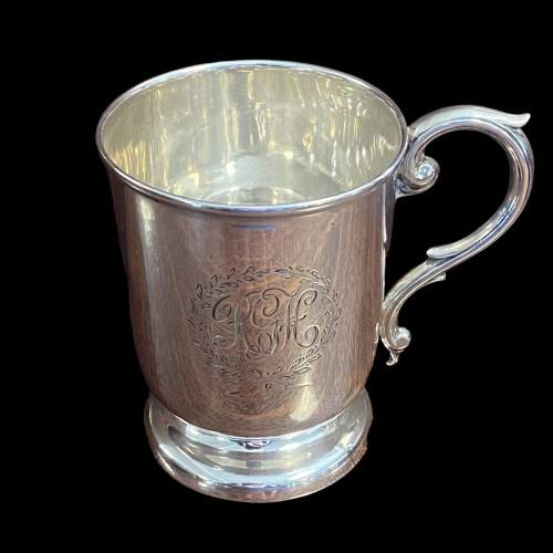 Early 20th Century Silver Christening Mug image-1