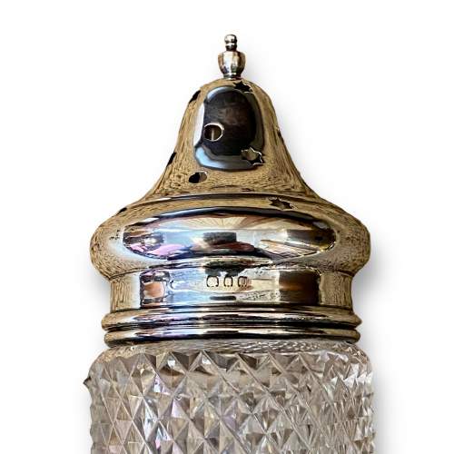Silver Topped Glass Sugar Shaker image-2