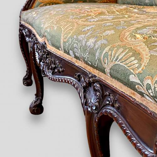 Late 19th Century Chippendale Carved Mahogany Sofa image-5