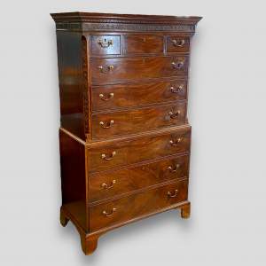 18th Century Chippendale Period Mahogany Tallboy