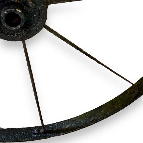 Large Metal Cart Wheel image-4