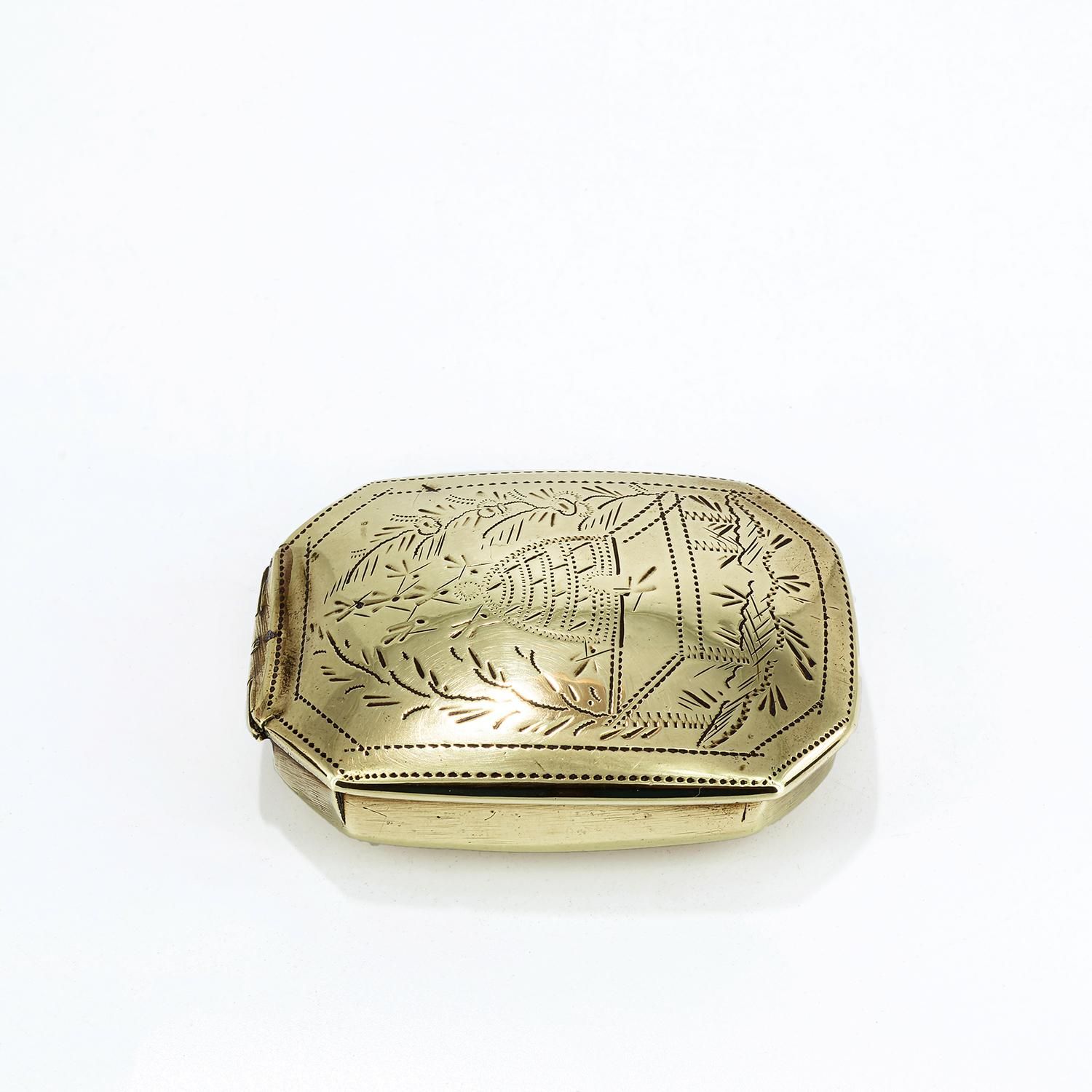 Vintage Engraved Brass Trinket Box - Antique Brass & Copper - Hemswell  Antique Centres