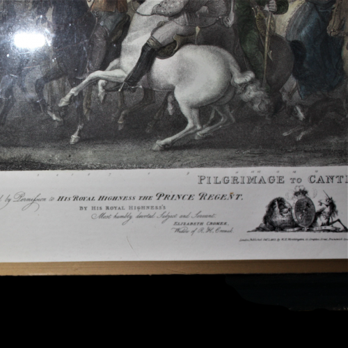 Tray with insert of Pilgrimage to Canterbury Print image-3