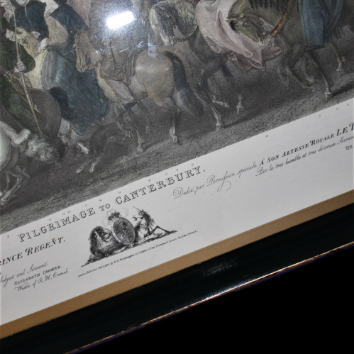 Tray with insert of Pilgrimage to Canterbury Print image-4