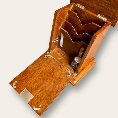 19th Century Oak Writing Box image-3