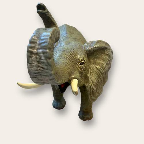 Bergman Cold Painted Bronze Elephant image-2