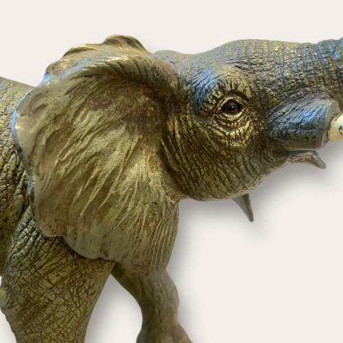 Bergman Cold Painted Bronze Elephant image-6