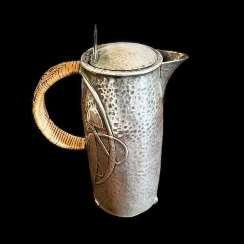 Archibald Knox for Liberty Tudric Pewter Hot Water Jug image-1