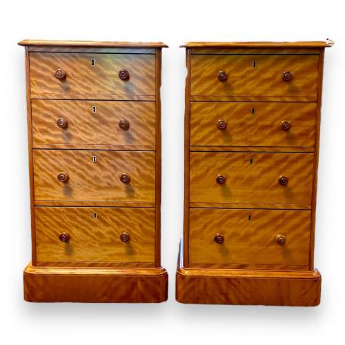 19th Century Victorian Pair of Bedside Drawers image-2