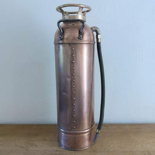 Vintage American Universal Copper and Brass Fire Extinguisher image-3