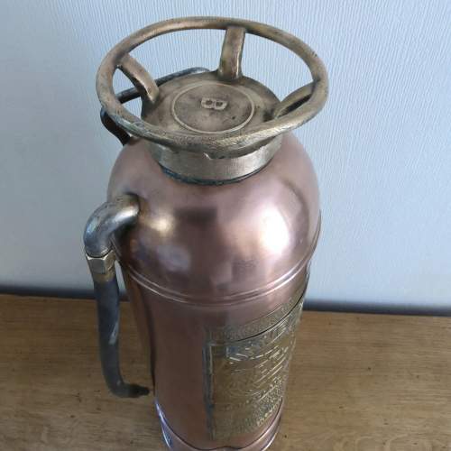 Vintage American Universal Copper and Brass Fire Extinguisher image-4
