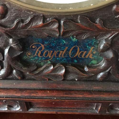 Antique Carved Oak Tavern Clock image-2