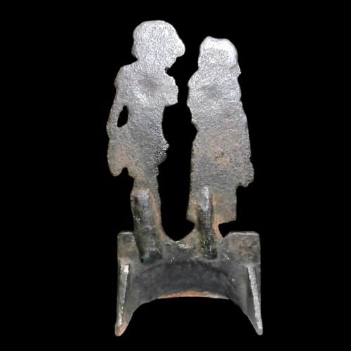 An Unusual Victorian Doorstop Cast as a Courting Couple Circa 1880 image-3