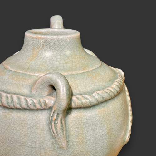 Chinese Celadon Glazed Elephant Teapot image-5