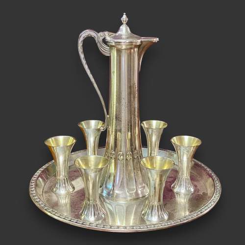 Early 20th Century WMF Silver Plated Liqueur Set image-1
