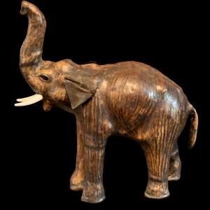 Vintage Leather Elephant in the style of Liberty of London