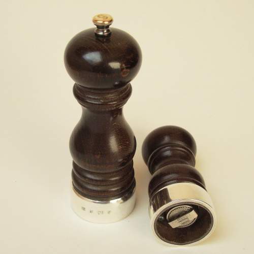 Silver Mounted Salt and Pepper Grinders image-3