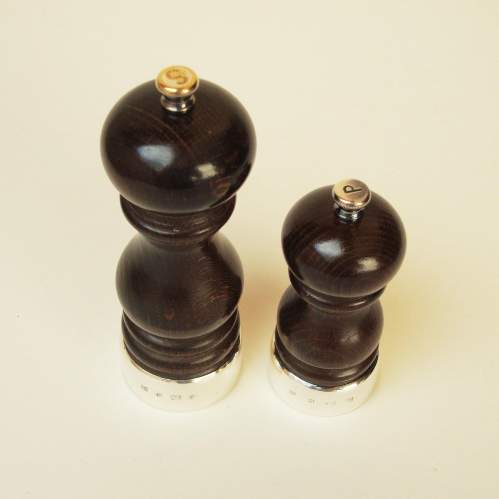 Silver Mounted Salt and Pepper Grinders image-4