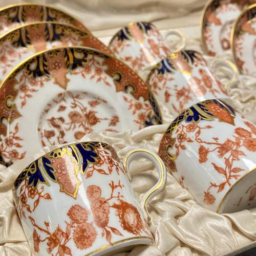 Boxed Set of Royal Crown Derby Coffee Cans and Saucers image-2