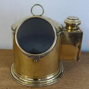 Ships Brass Binical Sestrel Compass with Original Burner