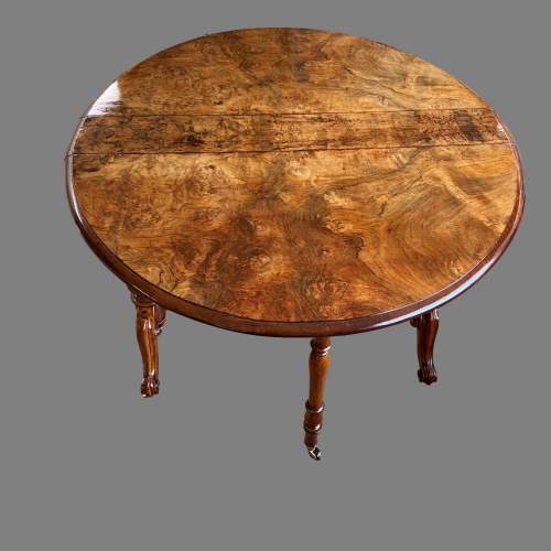 A Victorian Burr Walnut Sutherland Table image-2