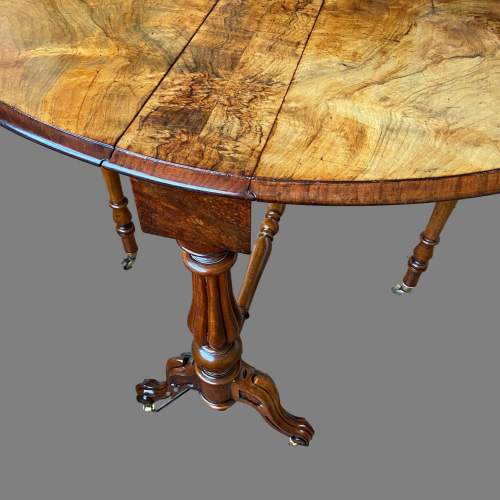 A Victorian Burr Walnut Sutherland Table image-5
