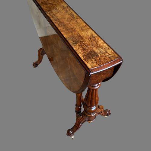 A Victorian Burr Walnut Sutherland Table image-6