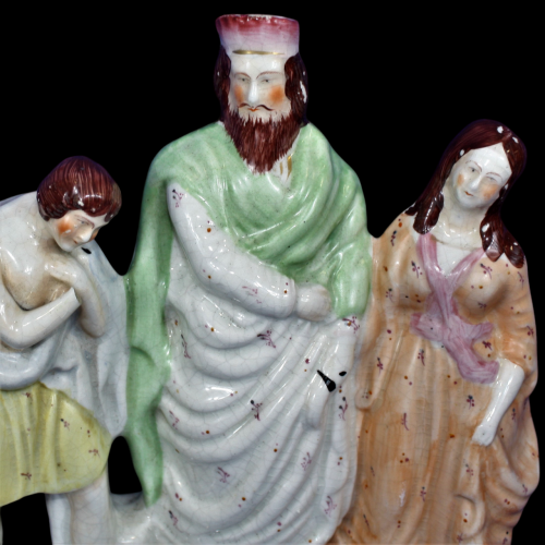 Staffordshire Flat Back with a Religious Theme Circa 1860 image-5