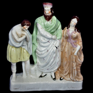 Staffordshire Flat Back with a Religious Theme Circa 1860