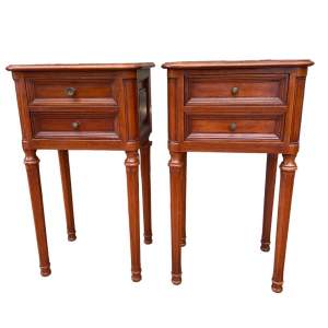 20th Century Pair of French Bedside Cabinets