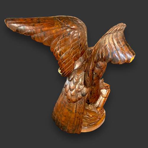 Swiss Black Forest Carved Eagle Figure image-4