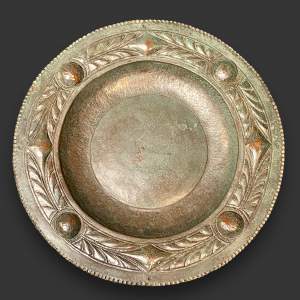 Late 19th Century Patinated Metal Plate
