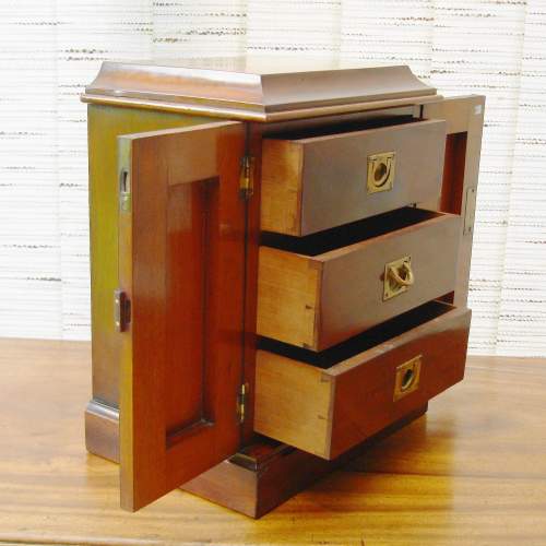 Mahogany Collectors Cabinet image-4