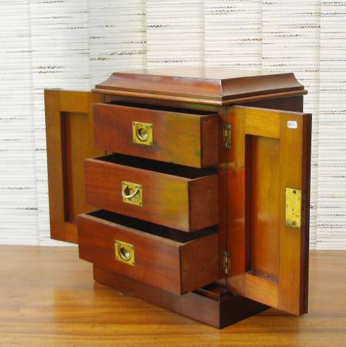 Mahogany Collectors Cabinet image-5