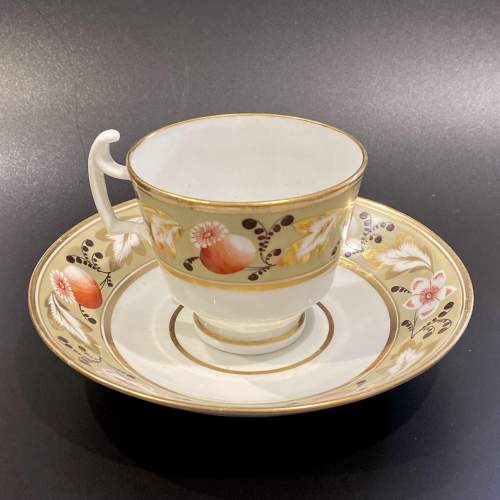 Early 19th Century Swansea Porcelain Cup and Saucer image-2