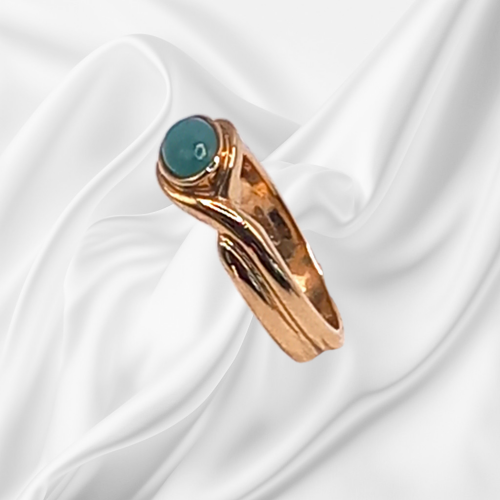 Heavy Gold Jade Decorative Ring image-1