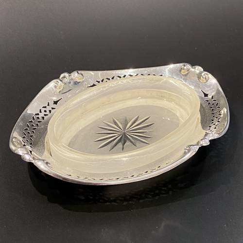 Early 20th Century Silver Butter Dish image-1