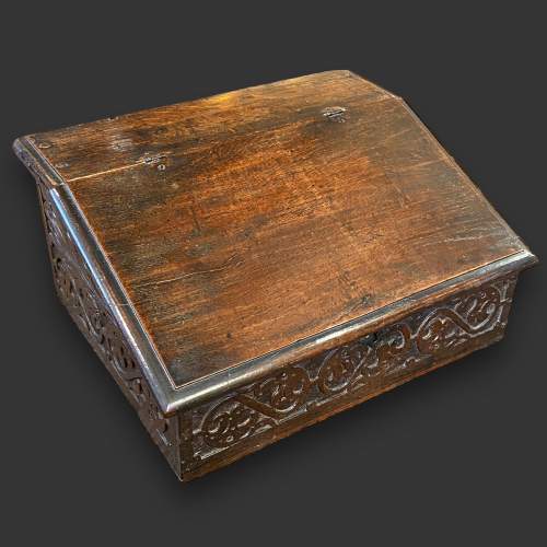 Charles II Period Oak Deed Box image-1