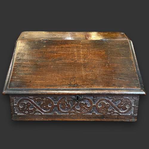 Charles II Period Oak Deed Box image-2