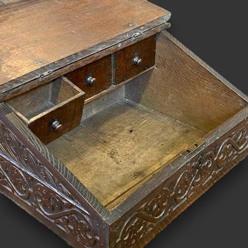 Charles II Period Oak Deed Box image-4