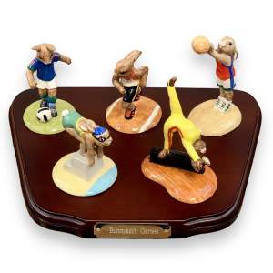 Set of Doulton Bunnykins Games Figurines